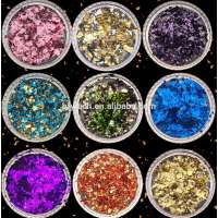 2018 New Arrival double color metal flakes pearl pigment for nail polish